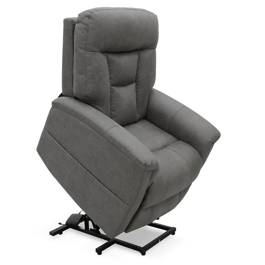 Corinthia Riser Recliner with Heat and Massage - Dark Grey Tech Fabric thumbnail 2
