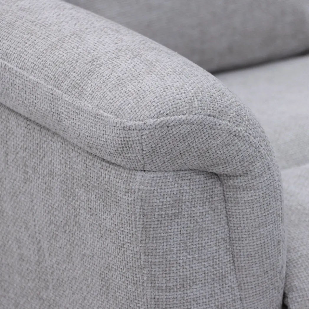 Corinthia Riser Recliner with Heat and Massage - Light Grey Chenille Fabric thumbnail 6