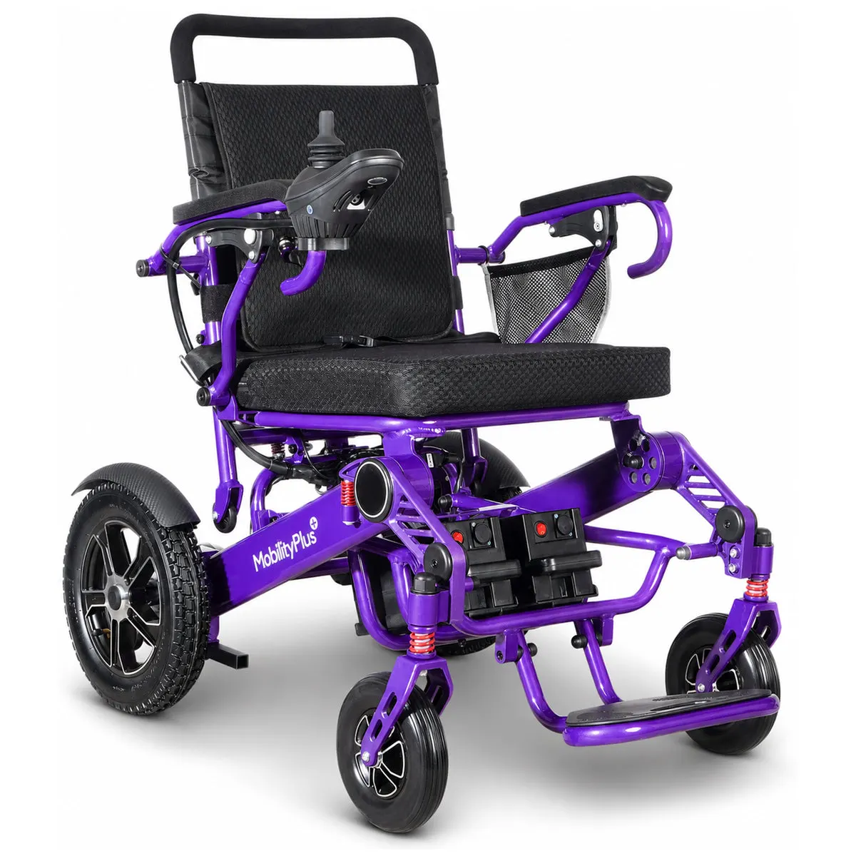 MobilityPlus+ FortisHD Lightweight Folding Electric Wheelchair, Wide Seat, 180kg Load Capacity thumbnail 3