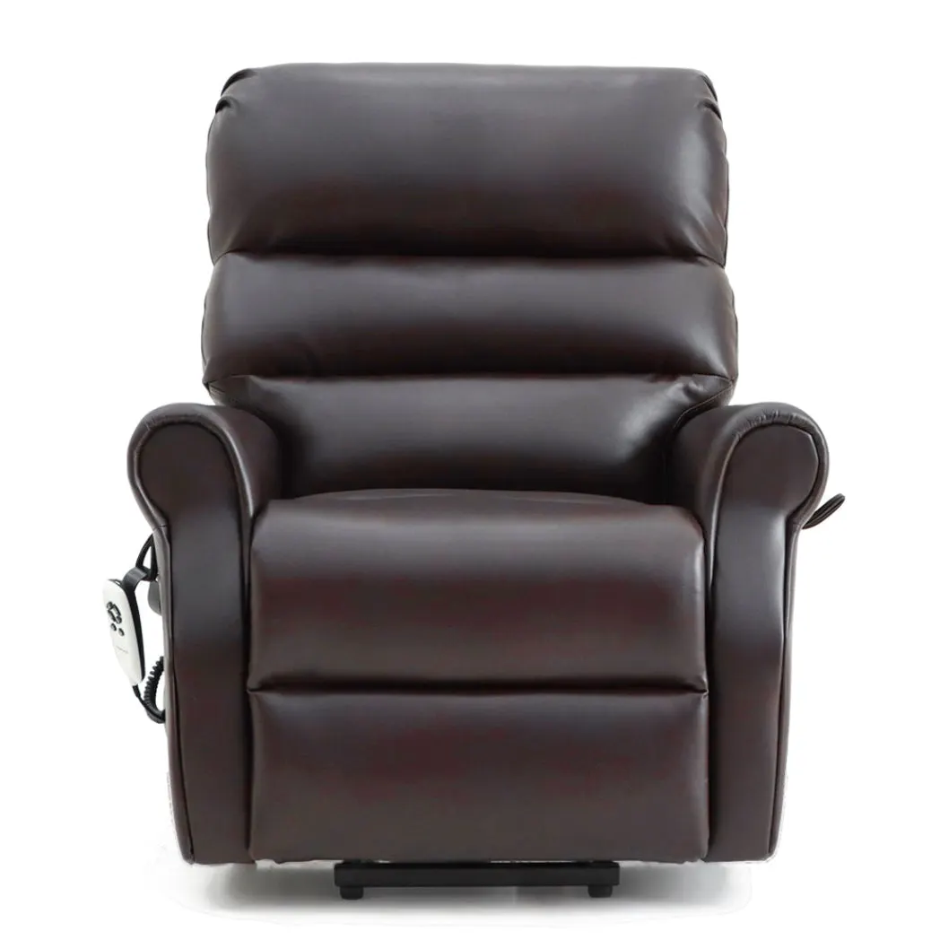 Savoy Dual Motor Riser Recliner - Brown Air Leather thumbnail 4