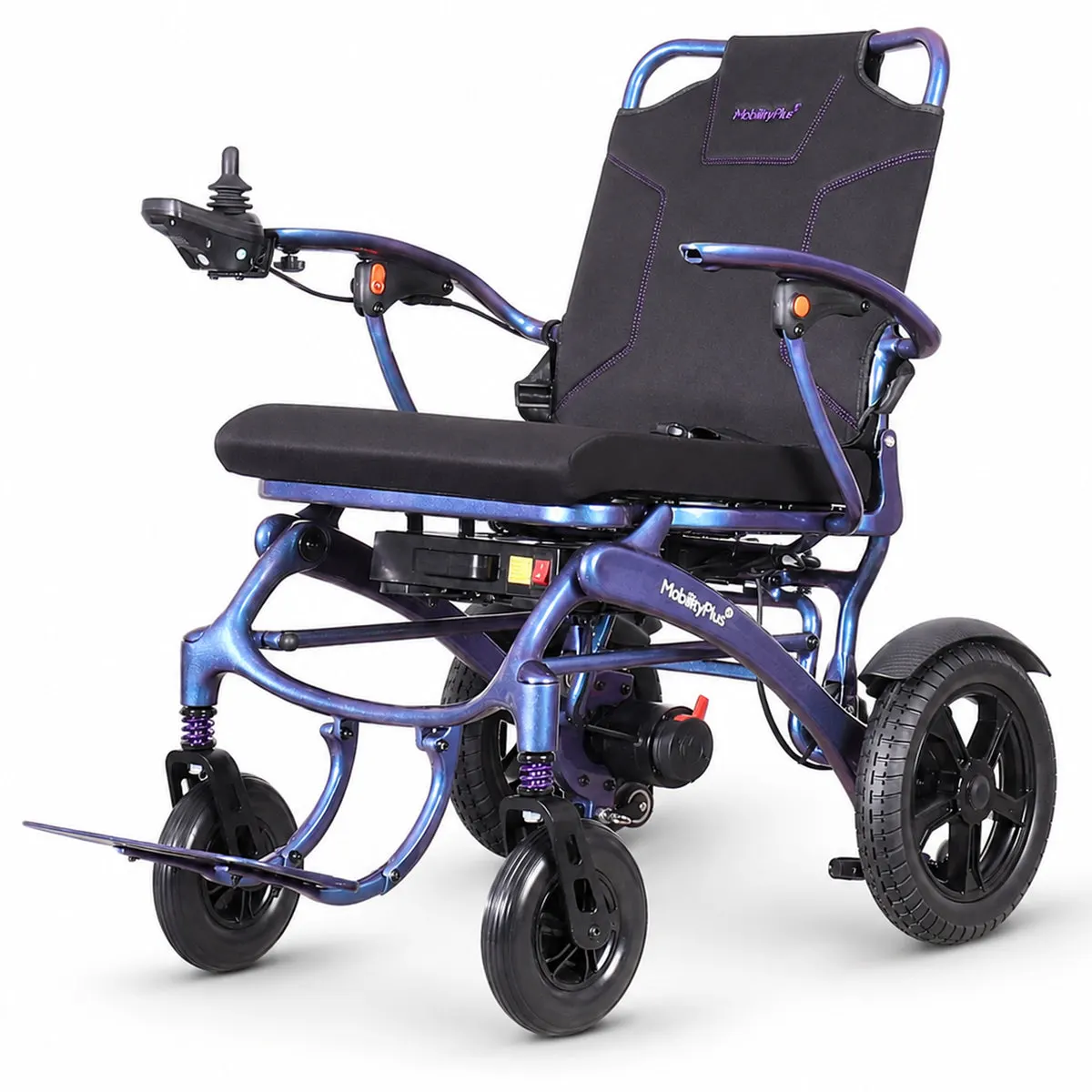 MobilityPlus+ SuperNova Ultra-Light Carbon Folding Electric Wheelchair, Wide Seat, 160kg Load Capacity thumbnail 3