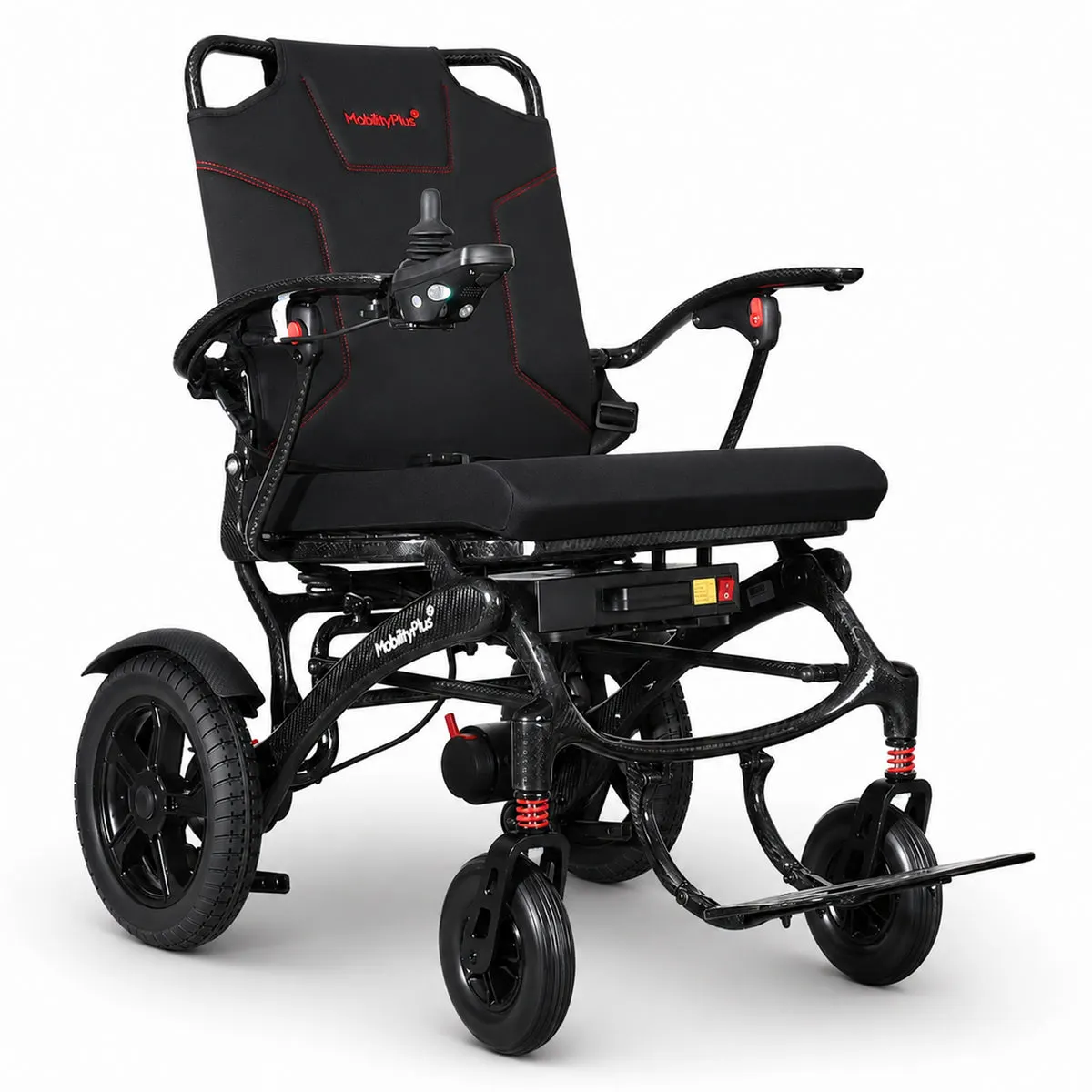 MobilityPlus+ SuperNova Ultra-Light Carbon Folding Electric Wheelchair, Wide Seat, 160kg Load Capacity thumbnail 6
