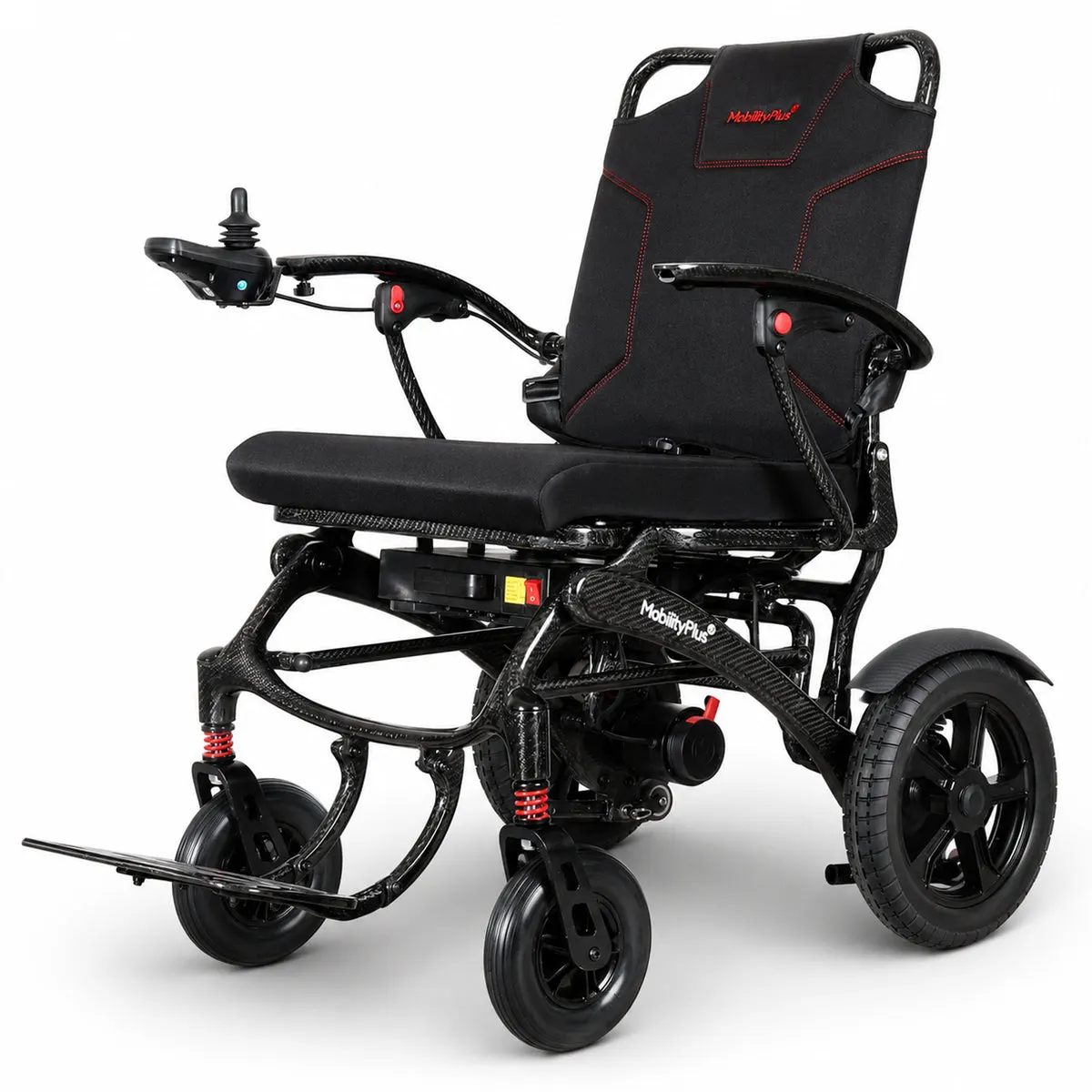 MobilityPlus+ SuperNova Ultra-Light Carbon Folding Electric Wheelchair, Wide Seat, 160kg Load Capacity thumbnail 7
